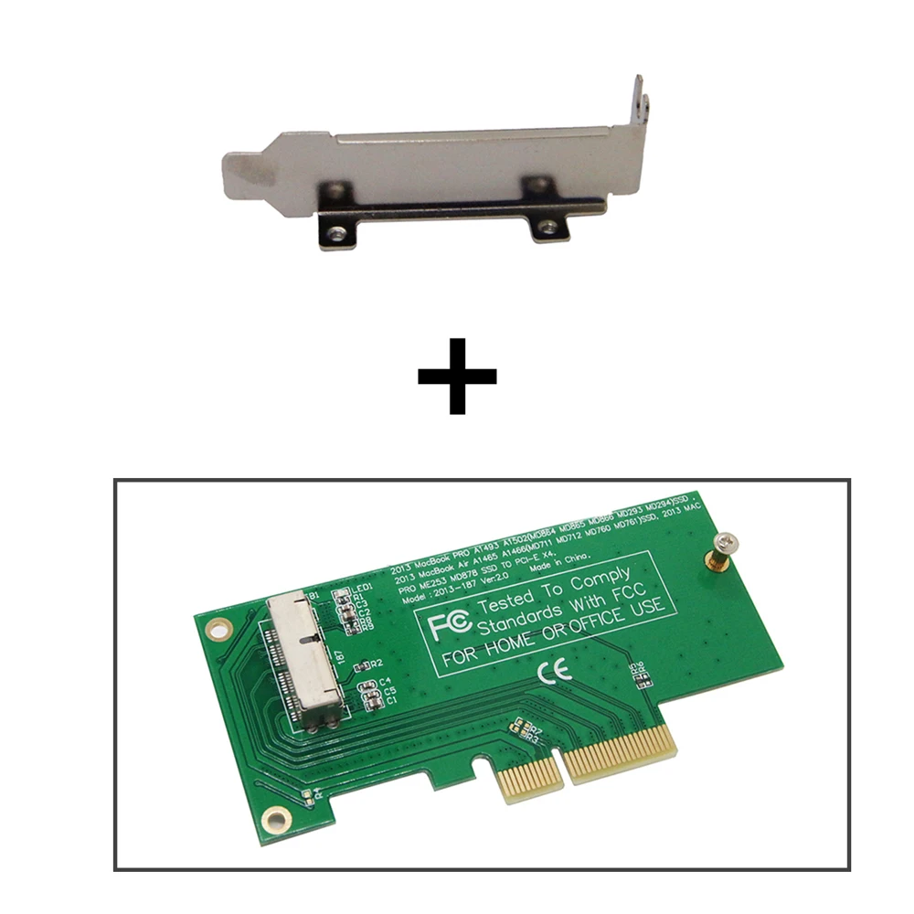 Adaptor Riser Kartu untuk PCI Express PCIE PCI-E X4 untuk Apple 2013 2014 2015 untuk Mac Book Air A1465 A1466 Mac pro MD878 ME253 M.2 SSD