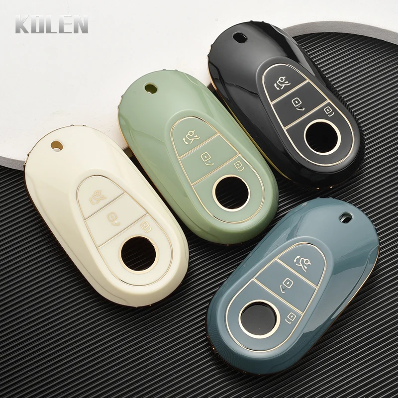 New TPU Car Remote Key Case Cover Shell For Mercedes Benz C S Class W206 W223 S350 C260 C300 S400 S450 S500 Protector Keyless