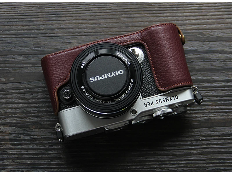 Чехол для камеры из натуральной кожи EP7, чехол для камеры Olympus EP7, чехол из искусственной кожи