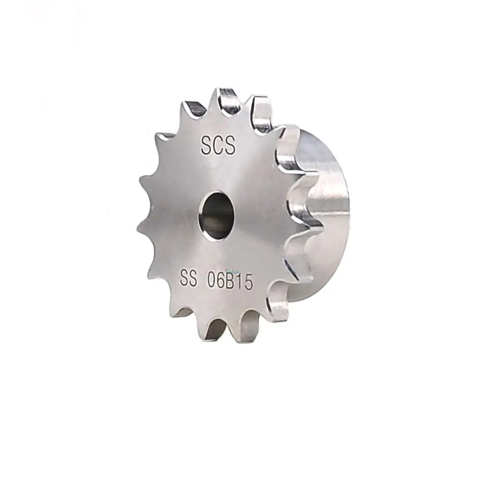 1Pcs Stainless Steel 06B Chain Drive Sprocket 10-24 Tooth Chain Gear Pitch 9.525mm Industrial Sprocket Wheel