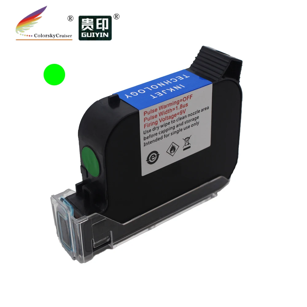 Imagem -06 - Rápido Seco Eco Solvente Inkjet Cartucho de Tinta Substituição para Handheld Portátil Impressora Arma Coder 600dpi Impressão Hgt 12.7 mm S127