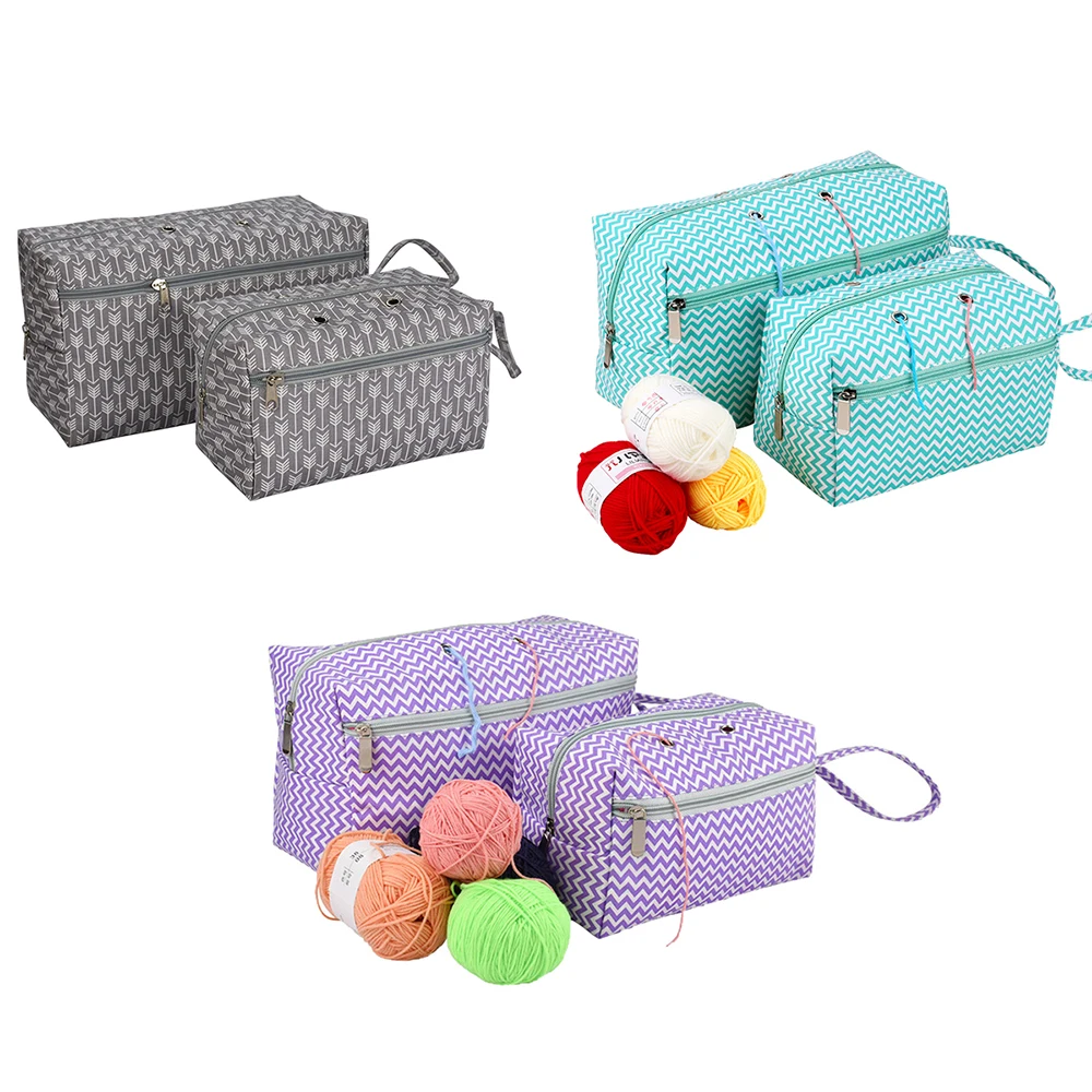 1 Piece Empty Brand New Wool Storage Bag Diy Knitted Crochet Wool Storage Bag Divider Portable Handmade Sewing Supplies Storage