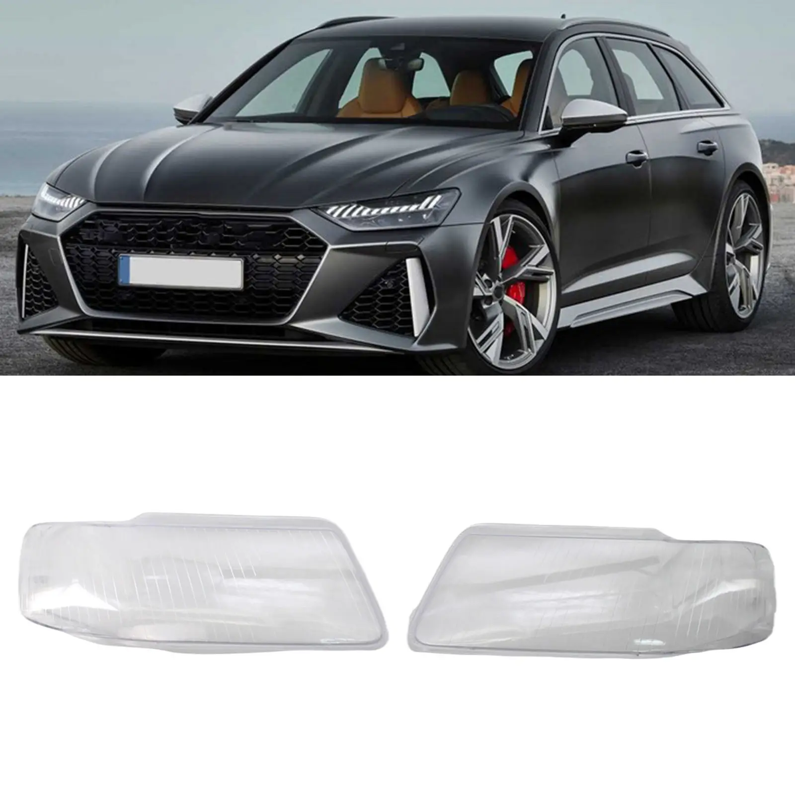 1 Pair Car Headlight Headlamp Lens Cover for Audi A3 2001 2002 2003 8L0941003AF