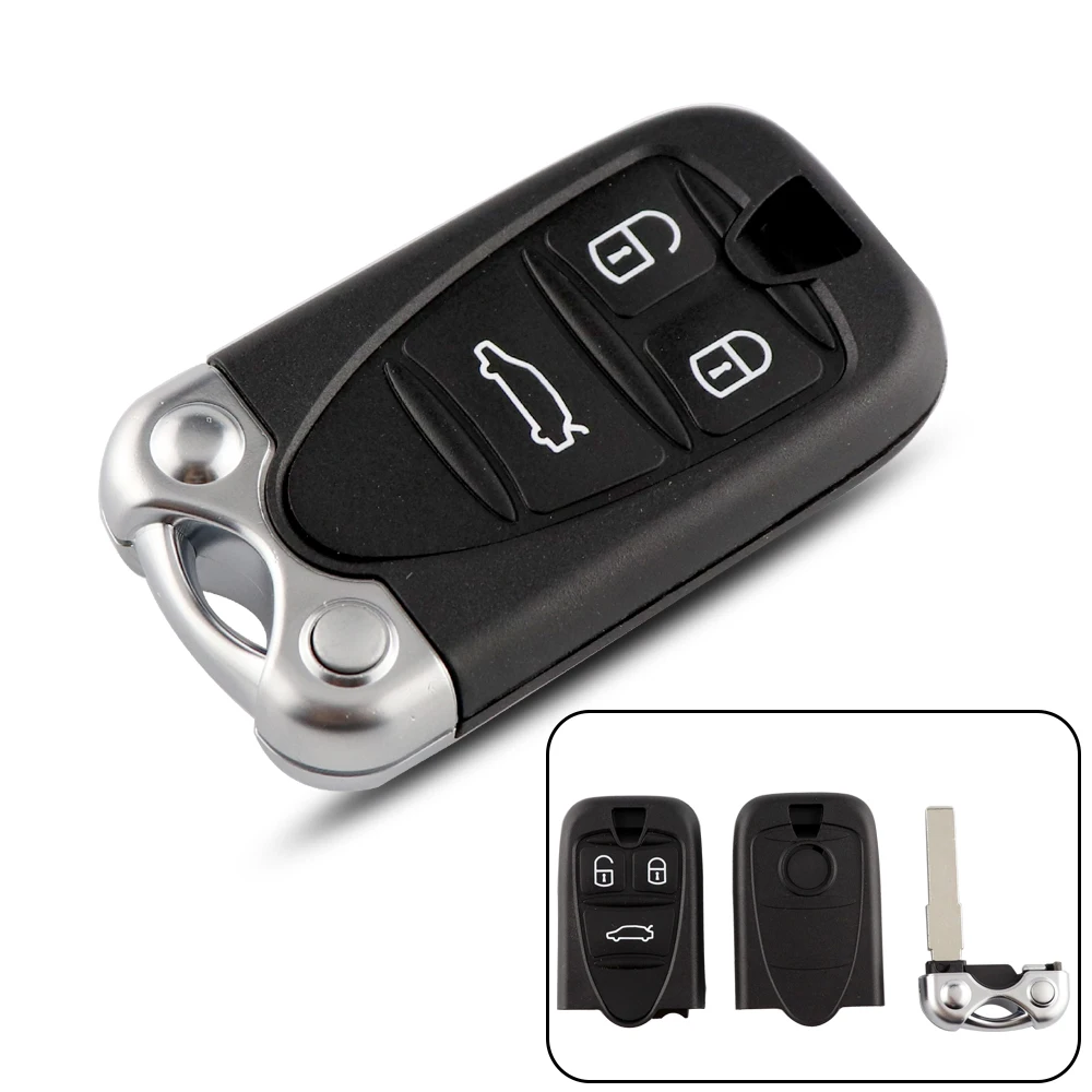 YIQIXIN 3 Buttons Car Remote Key Shell With Blade Auto Accessories For Alfa Romeo 159 Brera 156 Spider Smart Car Key Shell