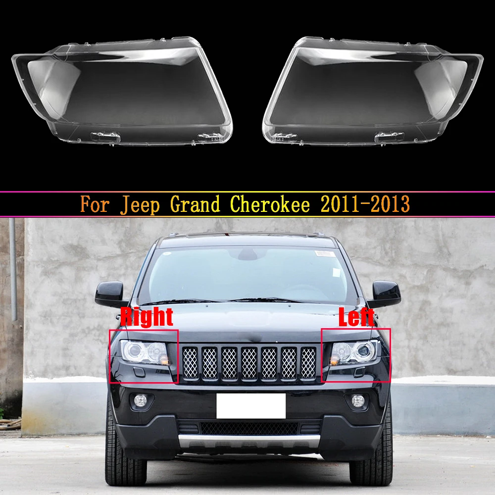 

For Jeep Grand Cherokee 2011 2012 2013 Accessories Headlight Cover Transparent Lampshade Lamps Headlamp Shell Lens Plexiglass