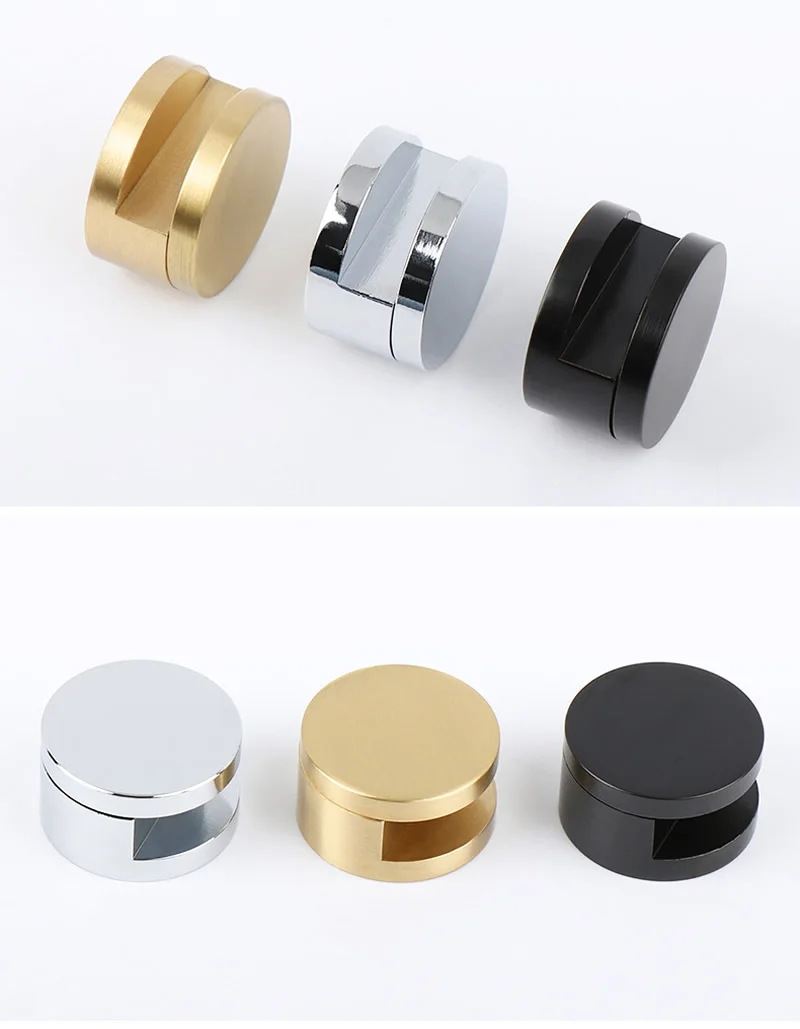 Glass mirror Brass clip Fixed support Bathroom mirror holder black gold bright for glass 5mm-10mm Strong not rusty