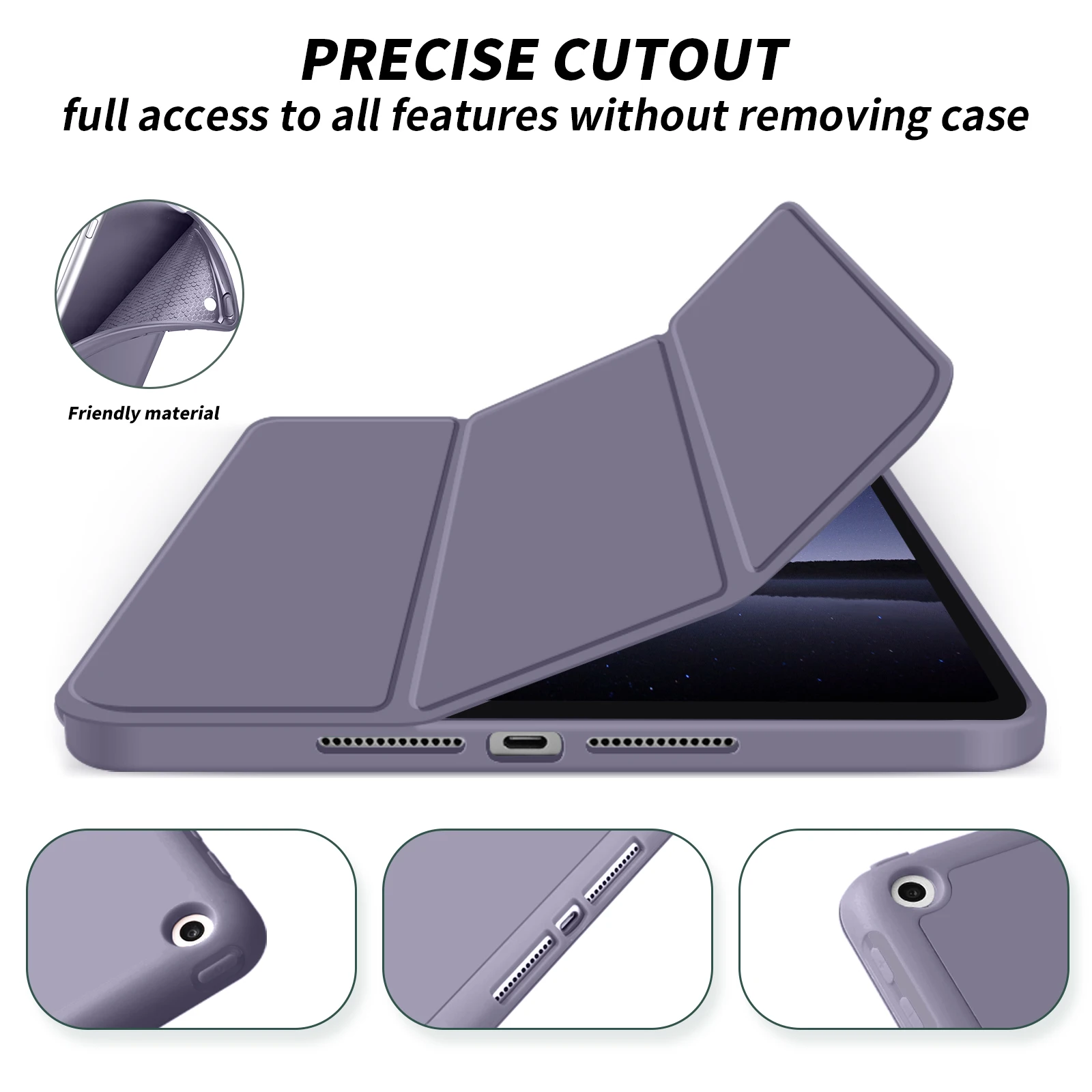 ZOYU untuk iPad 10.2/9.7 Inci Casing untuk Ipad Pro 11/12.9 Inci Mini 1/2/3/4/5/6th Gen Anti-Fall PU Soft Case Air 4th Penutup Tablet