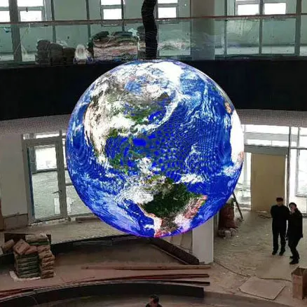 P8 led esférico display bola led parâmetro de tela