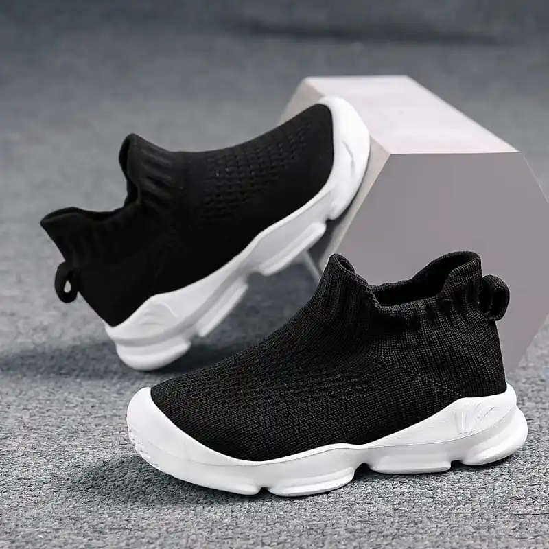 

MWY Fashion Children Shoes Flying Knit Socks Shoes Boy Sport Sneakers Chaussures Lightweight Breathable Casual Shoes Girls