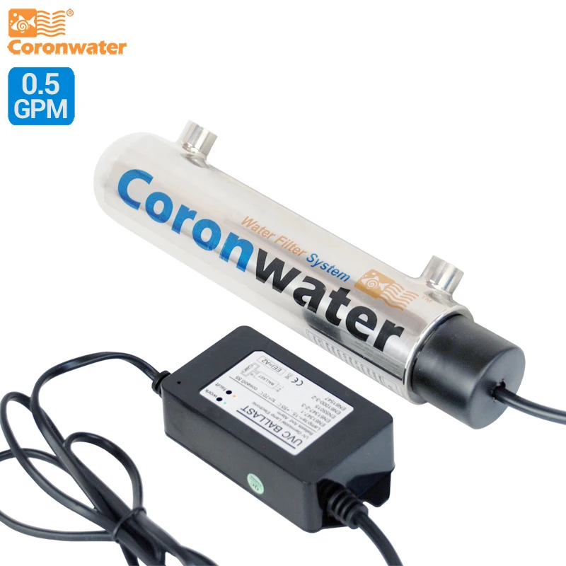 Coronwater 0.5GPD Ultraviolet Water Filter for Household Water Purification