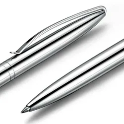 Business Metal 201 Ballpoint Pen Stainless steel Sculpture School Student Office Stationery Gifts