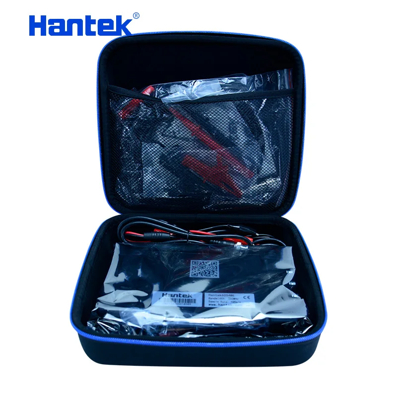 Hantek 6254BE Digital oscilloscope 4 Channels 1Gsa/s 250MHz Bandwidth Automotive Oscilloscopes USB PC Osciloscopio+EVA tool case