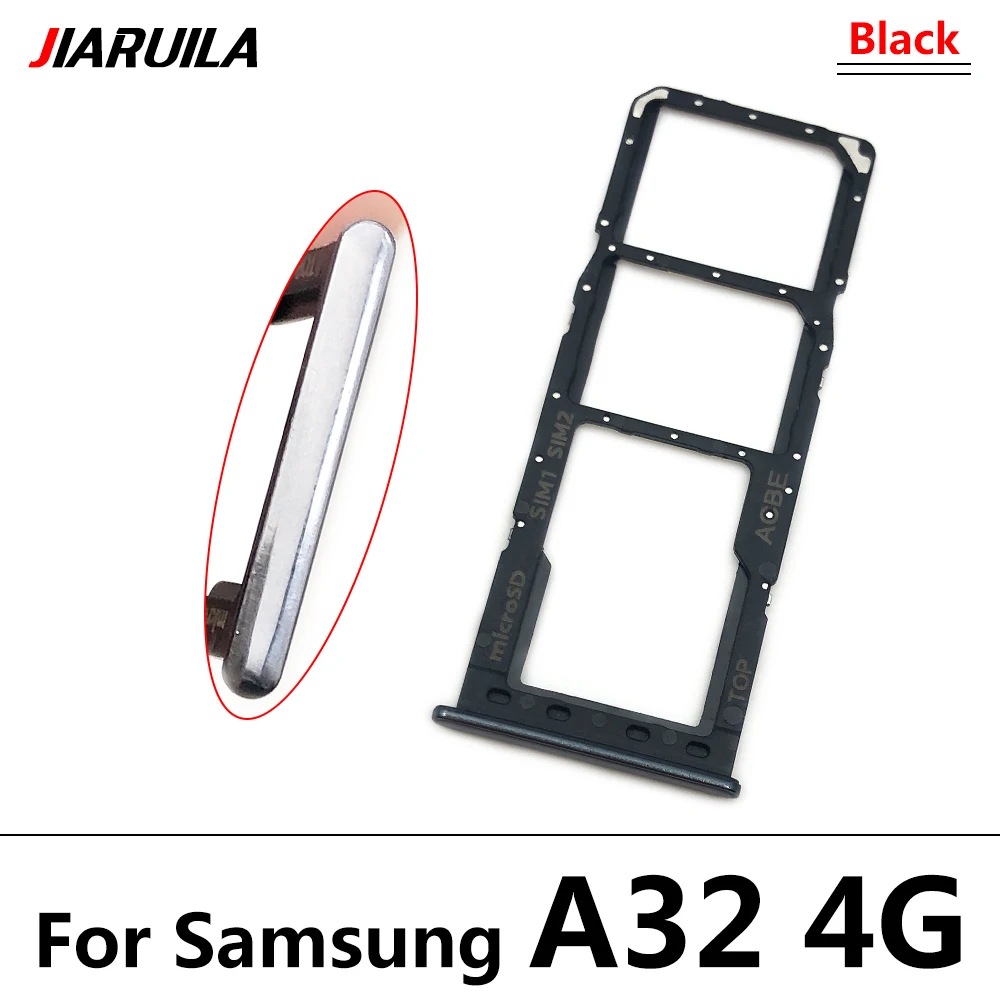 Sim SD Card Tray For Samsung A32 4G A52 A72 Phone SIM Chip Holder Slot Adapter Drawer Part With Repair Part