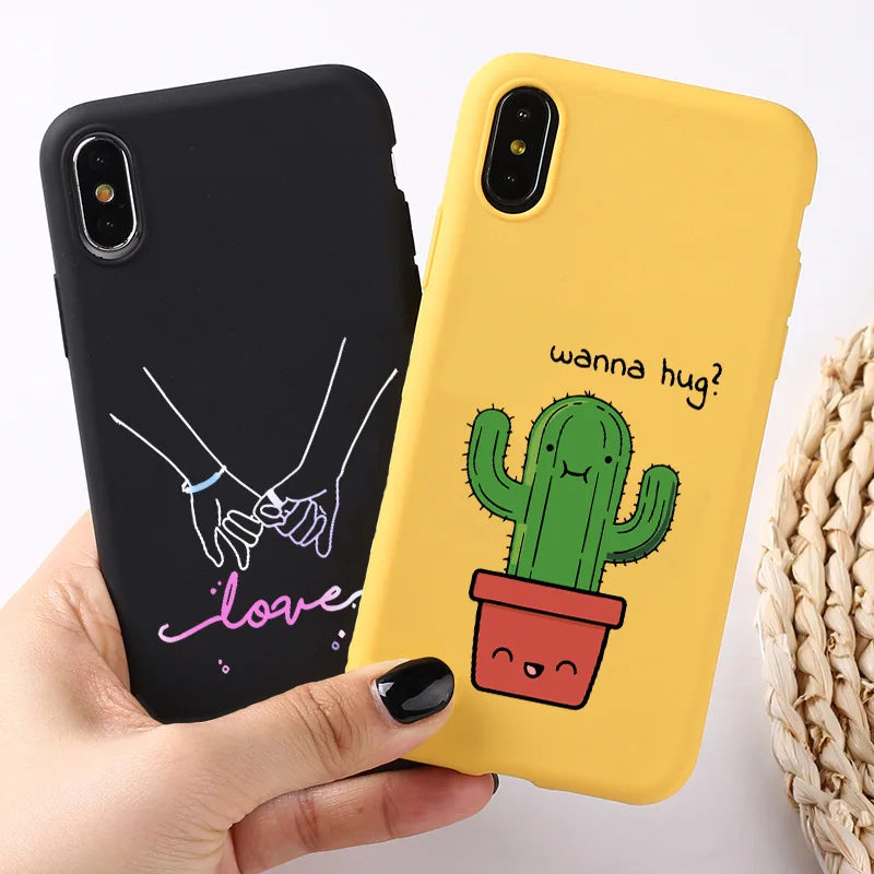 Funny Quotes Transparent Cartoon Case for Apple iPhone 11 Pro Max X SE2020 7 8 Plus 6S Plus Xs Max XR Phone Case