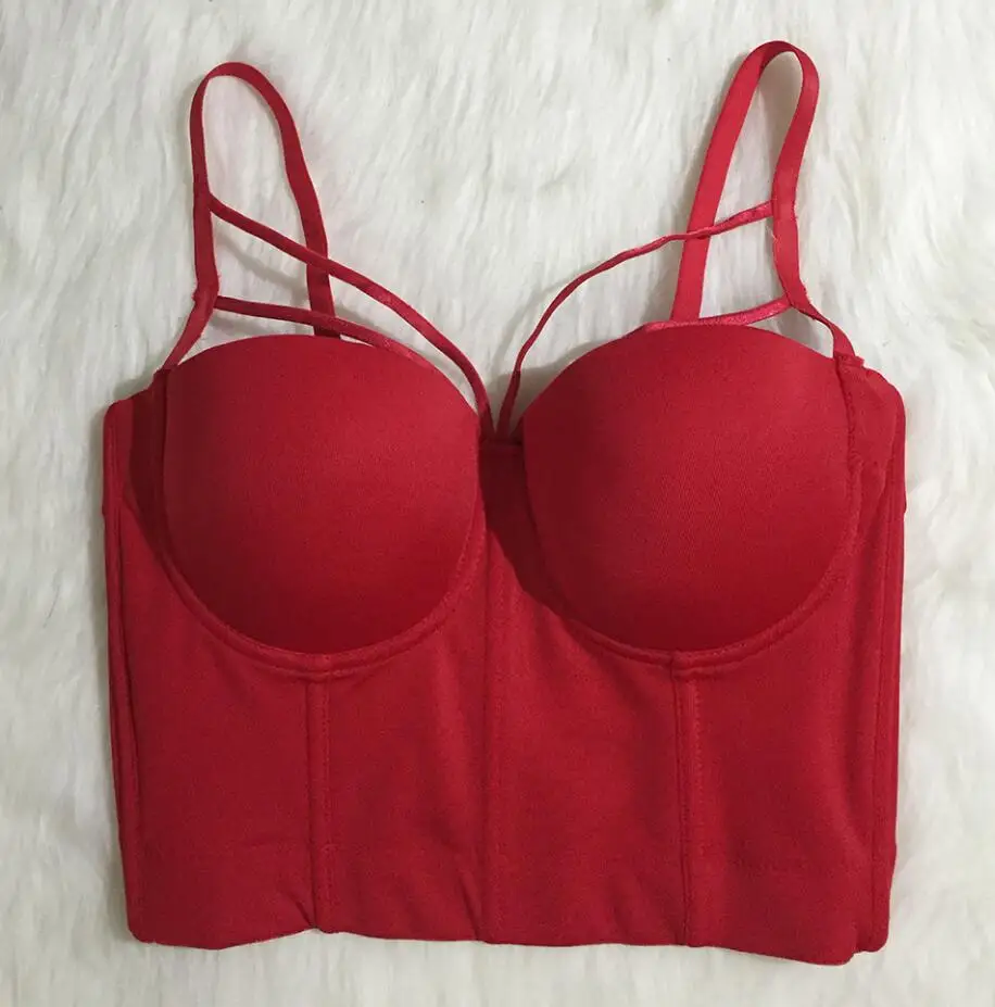 

Women Basic Smooth Spandex Push Up Bralet Bustier Bra Ladies Cotton Cropped Tank Tops q794