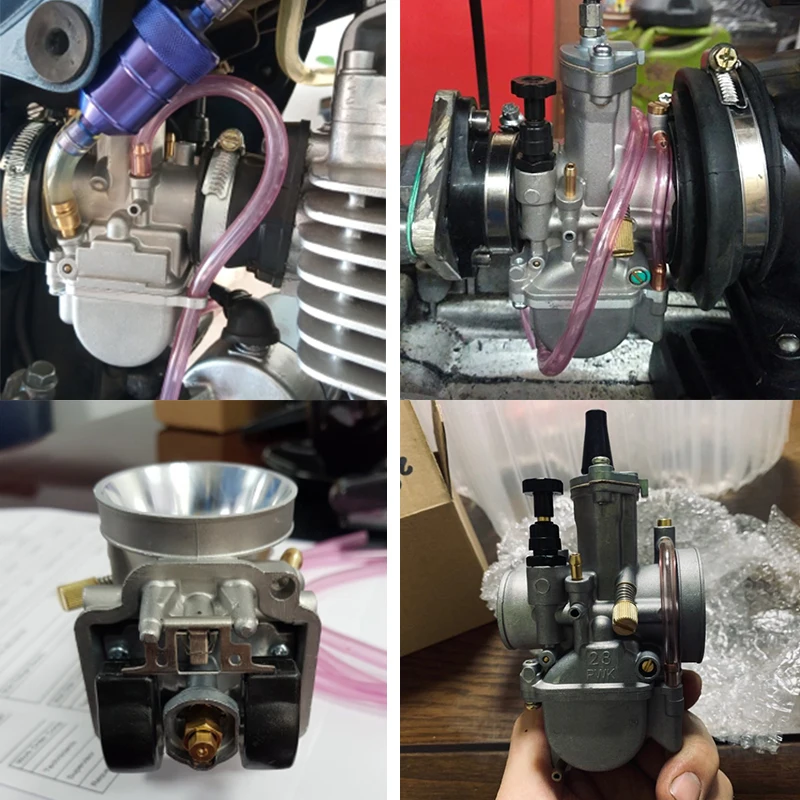 ZSDTRP Universal PWK 21 24 26 28 30 32 34 2T 4T Engine Carburetor Carburador With Power Jet For Koso OKO Keihin 75cc-350cc