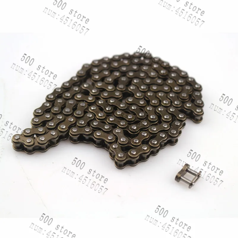 25H chain  86 108 116 136 144 Links 47cc 49cc 2 Stroke Engine ATV Quad Go Kart Dirt Pocket Mini Motor Bike Motorcycle BLACK