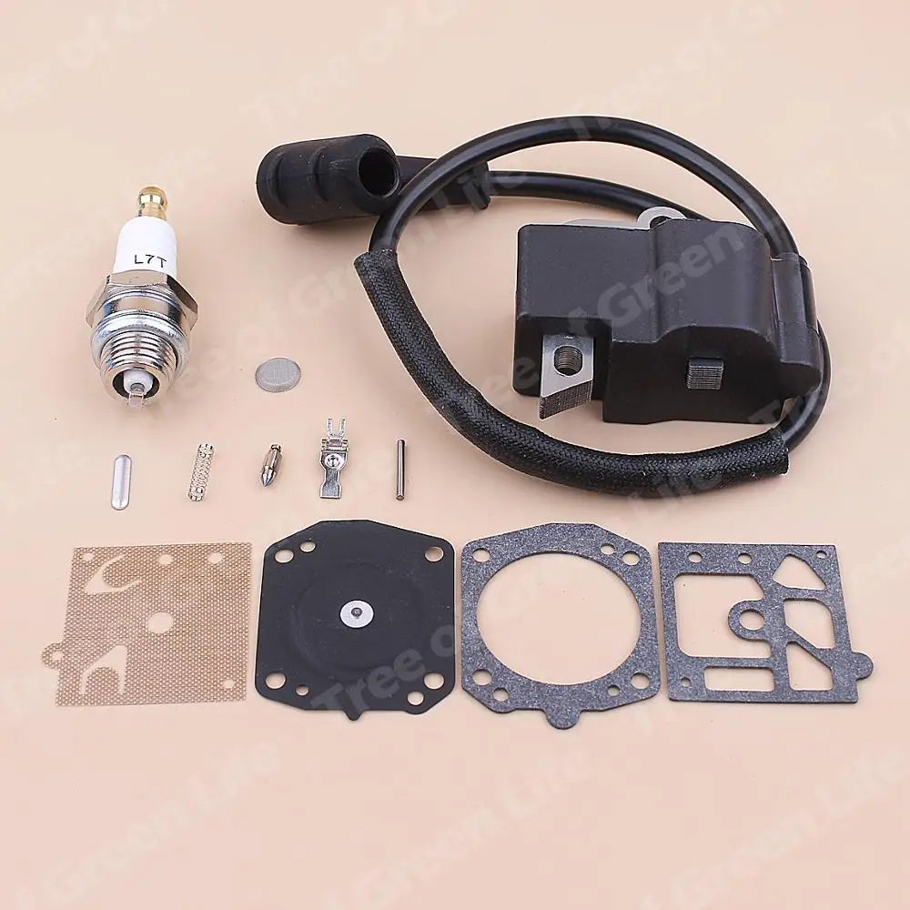 คอยล์จุดระเบิดสำหรับStihl MS441 MS 441คาร์บูเรเตอร์ไดอะแฟรมซ่อมแซมKit Chainsaw 1138 400 1300