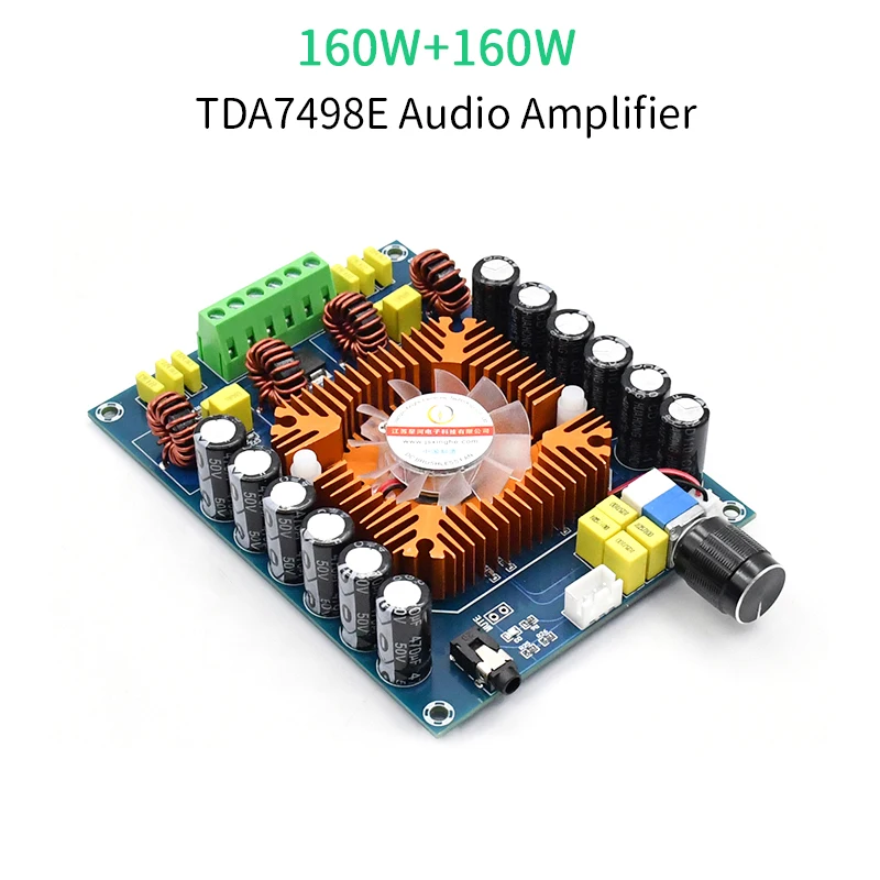 UNISIAN TDA7498E 오디오 전력 증폭기 TDA7498E 클래스 D HIFI 디지털 칩 2.0 채널 160W + 160W 고출력 증폭기 보드