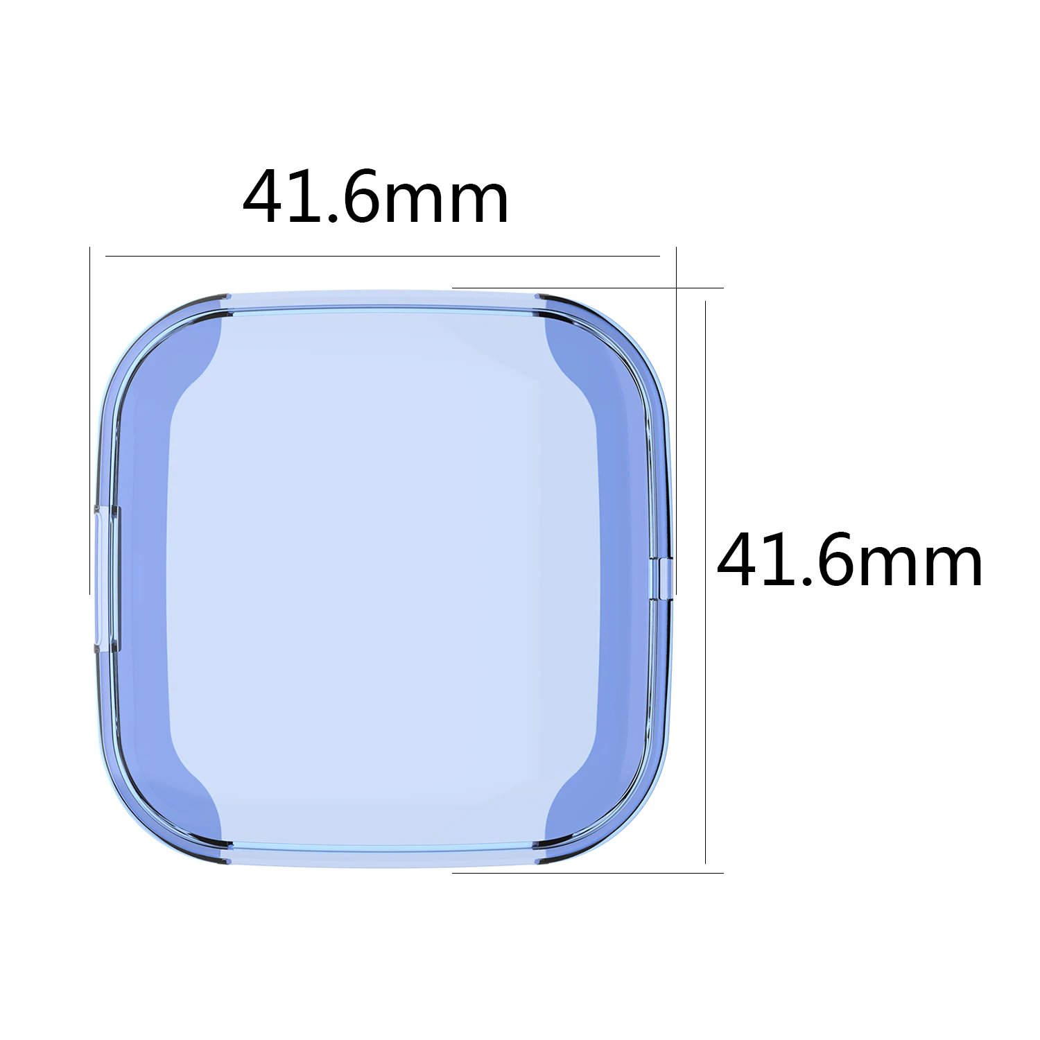 Clear TPU Protector Case Cover For Fitbit Versa 2 Full Screen Protective Shell Frame For Fitbit Versa 2 Smart Watch Case