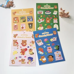 Kawaii Candy Bear Series Stickers Decoration Diary Album Scrapbooking Paper Kawaii Stationary School Supplies