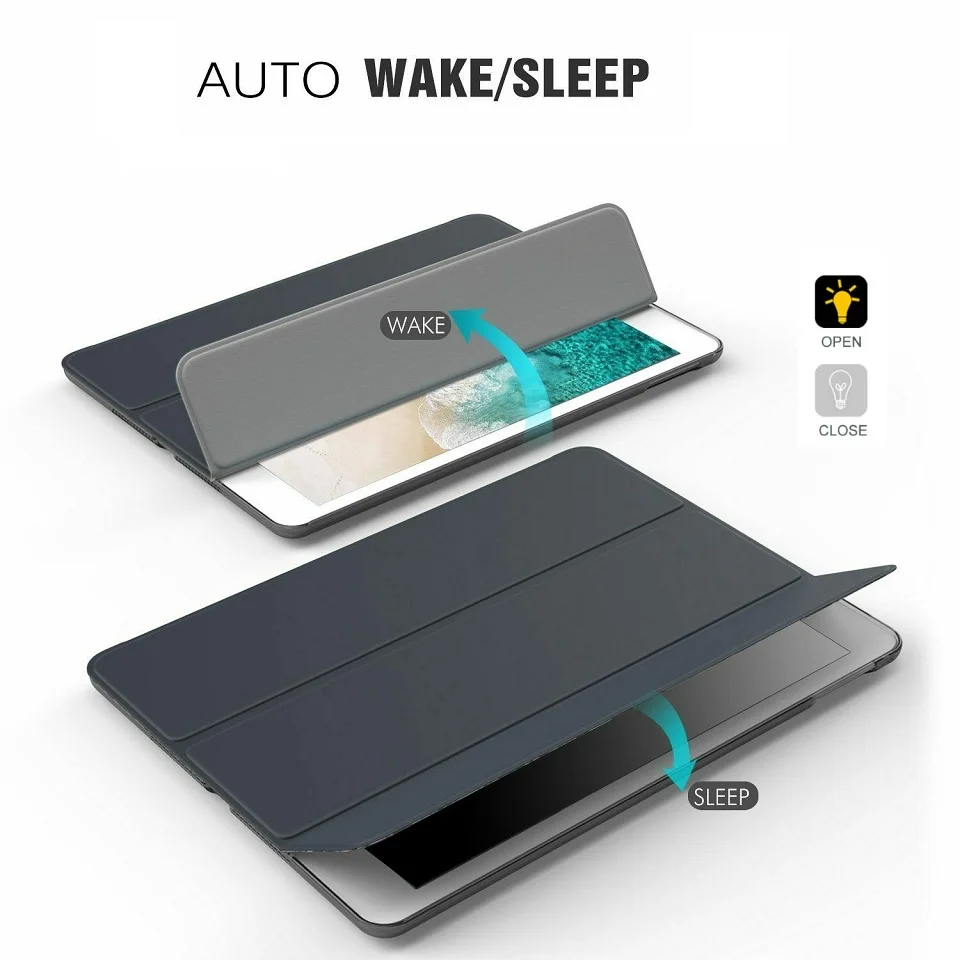 Ultra-thin Slim Tablet Case for iPad mini 5 2019 Case Flip Magnetic Folding Stand PVC Cover for iPad mini 5 Flip Smart Case