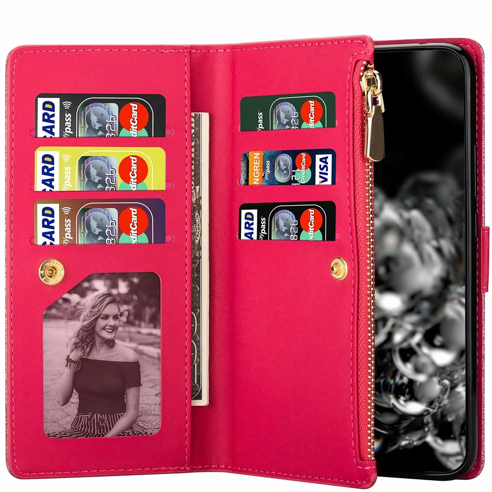 Rits lederen hoesje voor Samsung A5 2017 A6 A7 2018 A10 A20 A30 A40 A50 A70 A11 A12 A32 A52 A72 a 21s A41 A51 A71 A91 A81