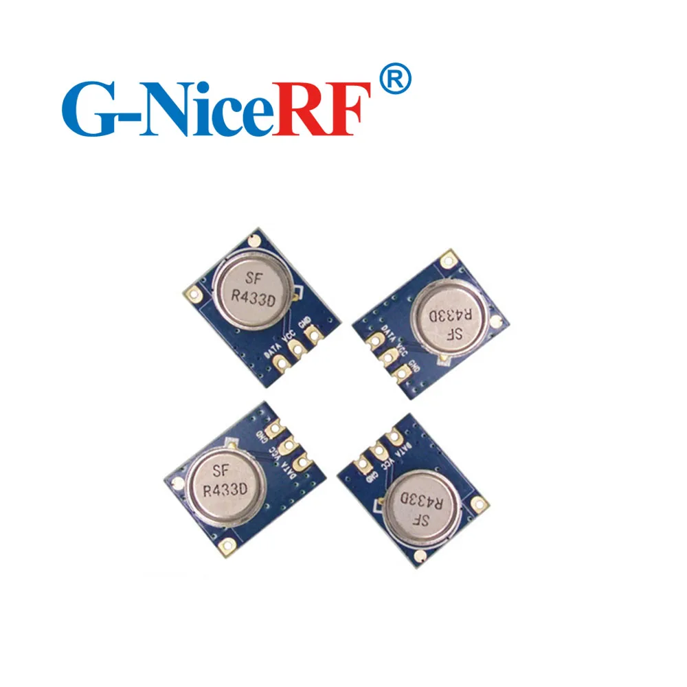 5PCS 433MHz 150 Meters Wireless Module ASK Transmitter STX882 + 5PCS Copper Spring Antenna