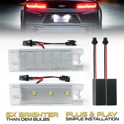 Lampes d'éclairage de plaque d'immatriculation à LED pour planificateur, lampes pour Chevrolet Camaro Cruze Malibu Corsa Volt Astra Vectra Zafira Viva, 2 pièces