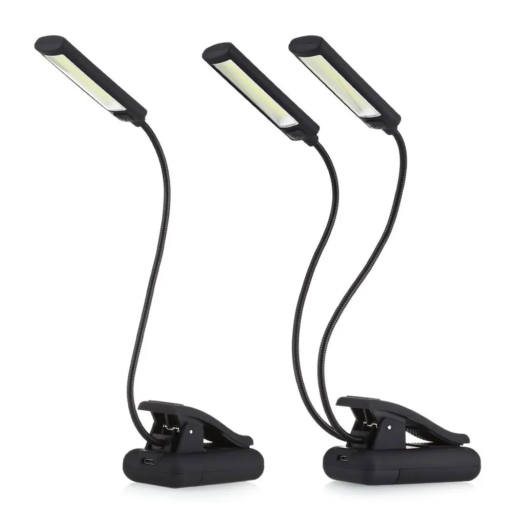 

6W LED USB Dimmable Clip On Reading Light for Laptop Notebook Piano Bed Headboard Desk Portable Reading Night Light