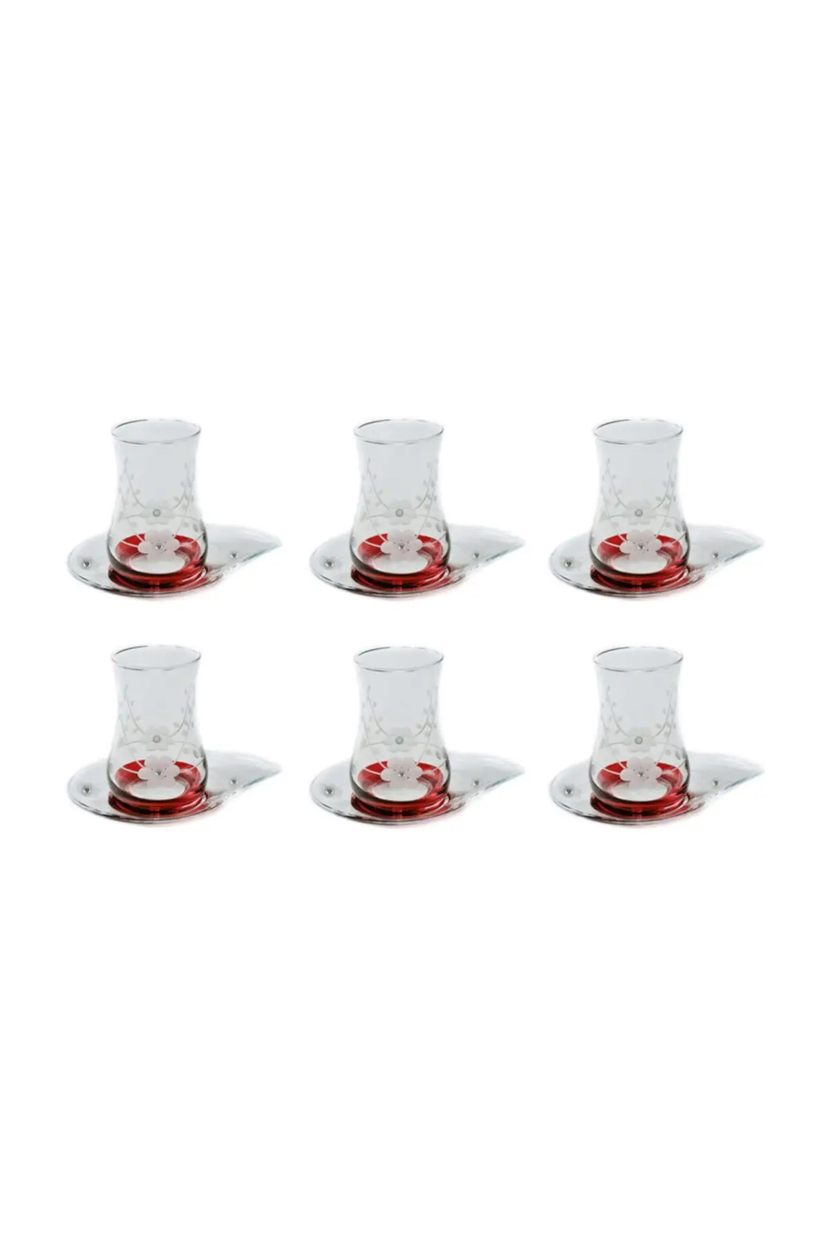 

Uras 13-Piece Nature (red Cubic Zirconia) Tea Set Kit English Tea Cup Glass Cup