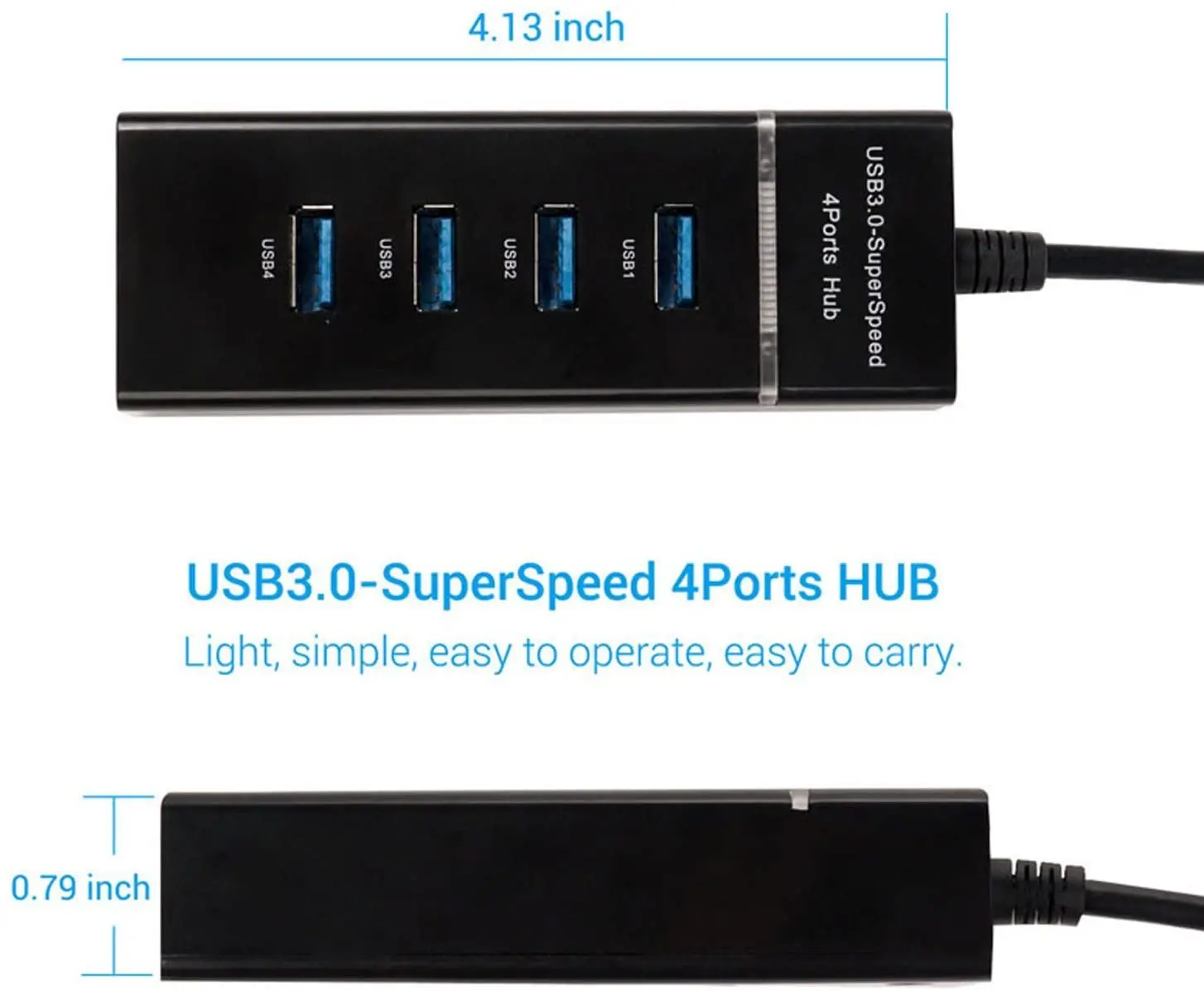 USB 3.0 Hub High Speed 5Gbps Transfer Speed USB Cable Adapter for PS4 PS4 Slim Ps4 Pro Xbox ONE XBOX360 Computer Laptop PC