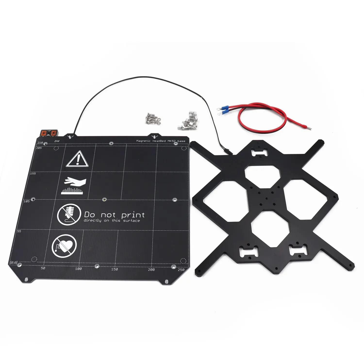 Voron Switchwire 3d Printer Heated Bed 24V MK3 Y Carriage and Powdered Textured PEI Sheet