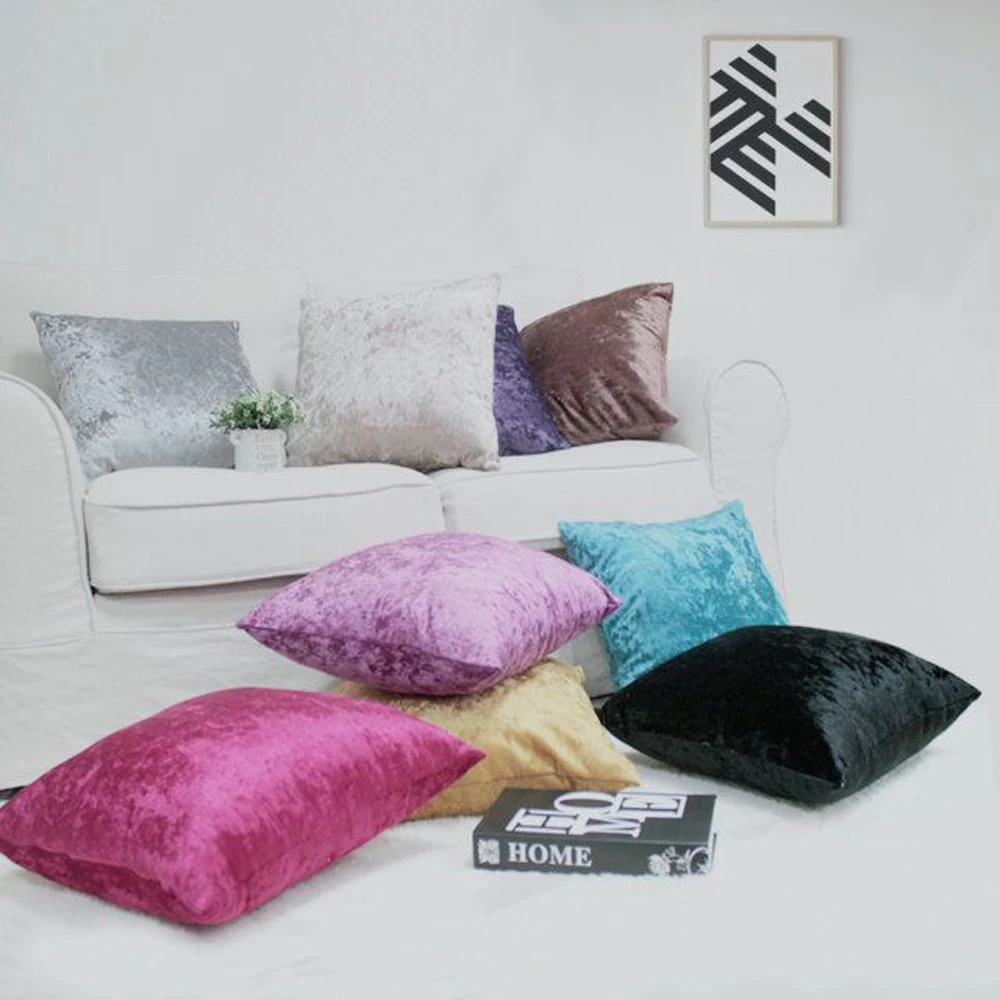 Custom 30*45 35*50 40*60cm Polyester Ice Velvet Cushion Covers HT-PIVBC-A