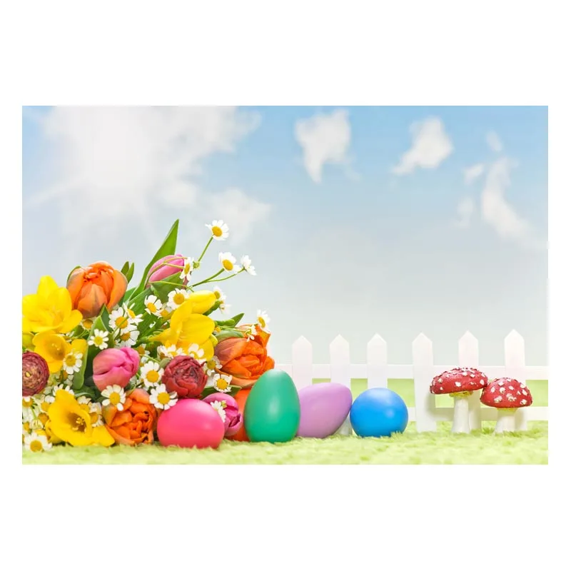 Yellow flowers backdrop for Easter 2020 photography vinyl newborn photo backdrops for photographer Studio kits fotografia GE-145