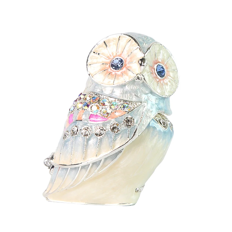 Japanese Piarth Jewel Box Big-owl Couple Handmade Jewelry Storage Box Birthday Gift Box Portable Case for Jewelry Gift Box