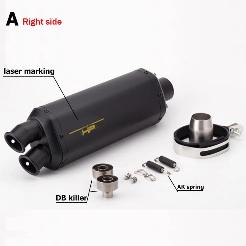 Silenciador de Escape Universal para motocicleta, 51mm, DB killer, SV650, Z900, F850GS, R1200GS, R25
