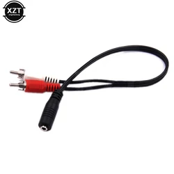 Adapter 3,5 mm Stereo Audio 2 RCA do gniazda żeńskiego do standardowego gniazda męskiego Kabel Aux do słuchawek 3,5 Y Adapter Kabel Uniwersalny