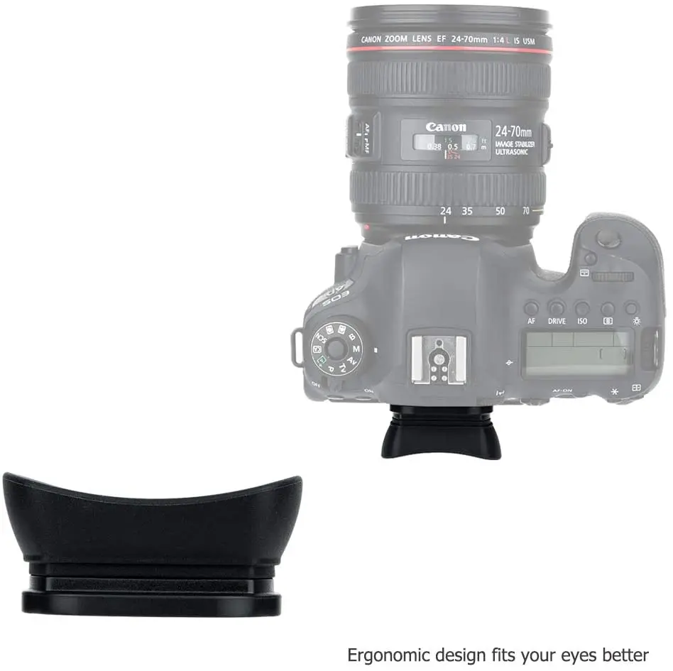 كاميرا فنجان العين الفاحصة العدسة لكانون EOS 4000D 2000D 250D 200D SL3 SL2 SL1 T100 T8i T7i T7 T6s T6i T6 T5i T5 T4i XSi XS