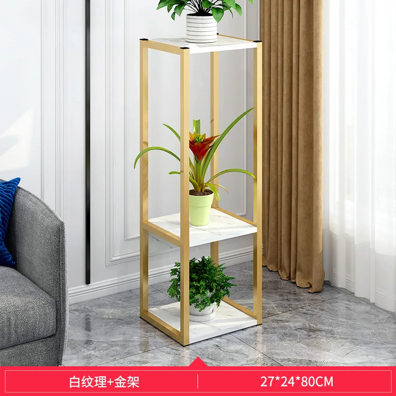 Lampu Bunga Mewah Rak Balkon Rak Dekorasi Interior Ruang Tamu Rak Jenis Lantai Multi-layer Bunga Rak Taman Berdiri