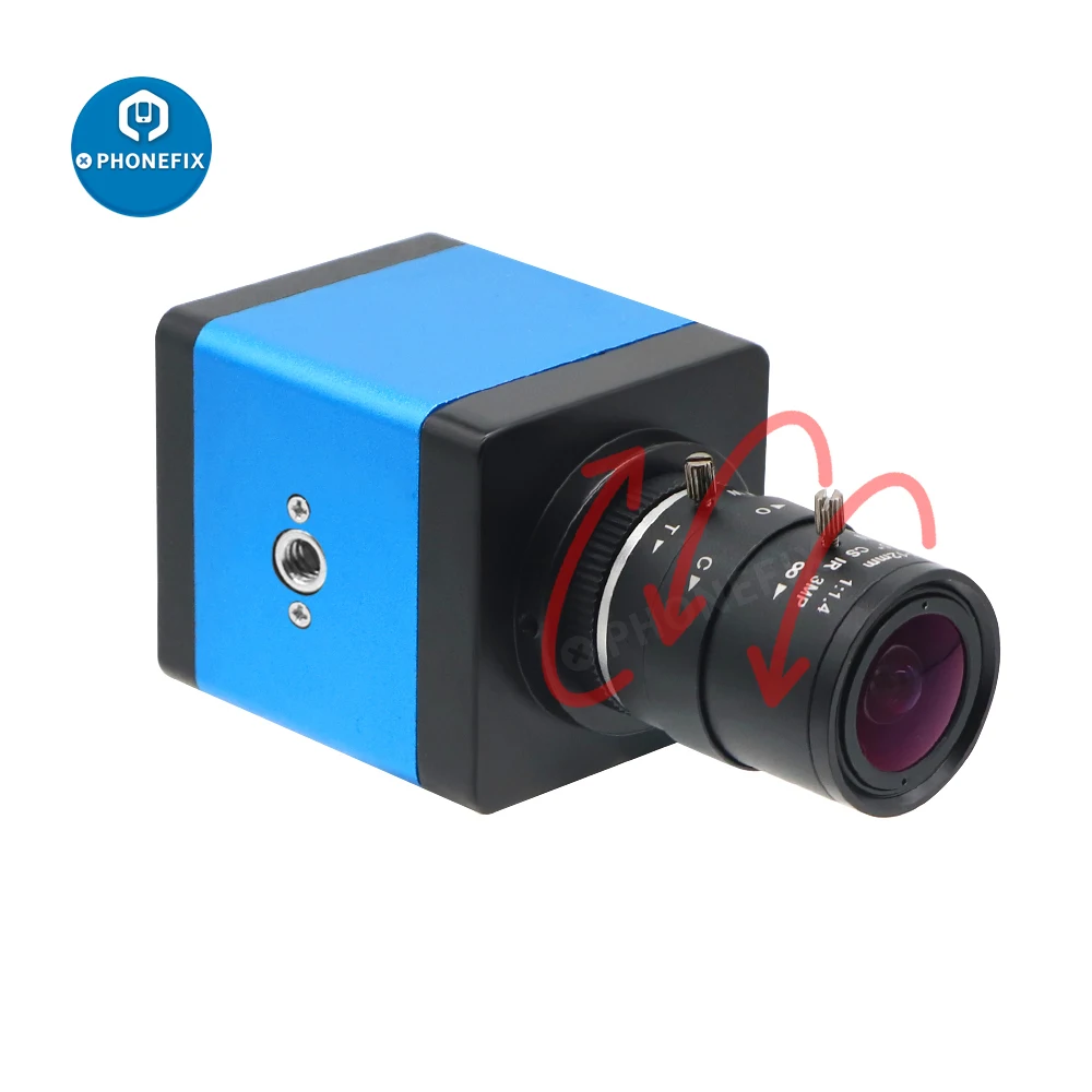 Imagem -02 - Câmeras Industriais da Visão da Máquina de Hdmi Vga Webcam de Alta Velocidade com c Cs-lente Manual do Cctv do Zumbido da Montagem para o Ensino Que Flui ao Vivo
