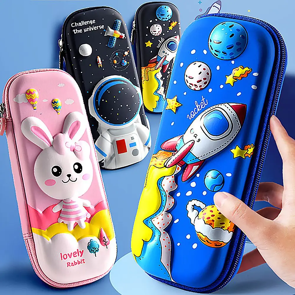 Stationery Gift Stress Relief Squeeze Toy Pen Bag Fidget Toys Push Bubble 3D Pencil Case Cartoon