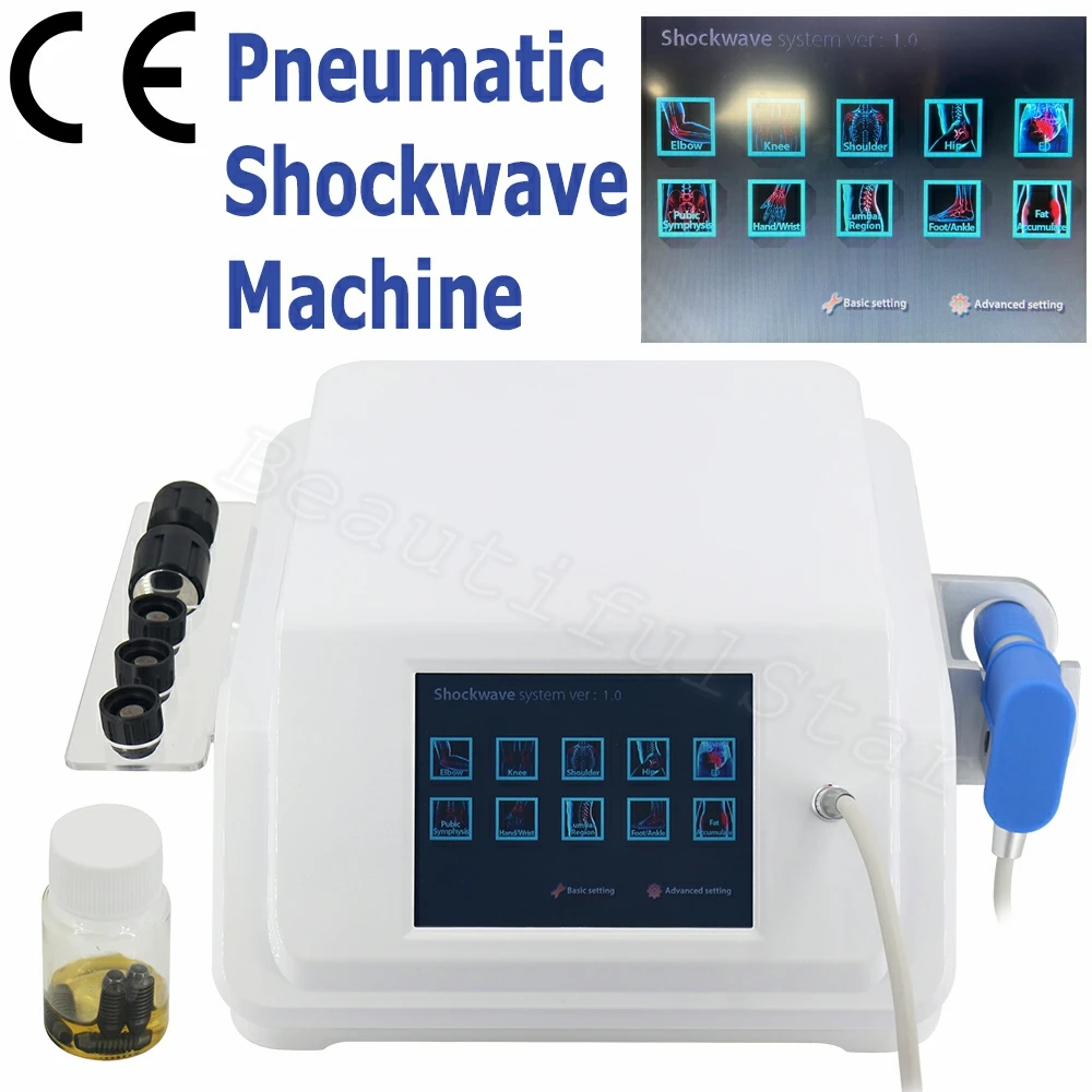 

Pneumatics Physiotherapy Shock Wave Machine Deep Pain Reduce Shockwave Therapy For ED Treatment Tennis Elbow Body Massager New