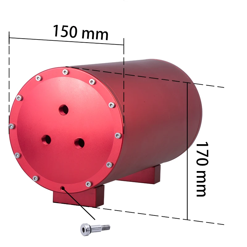 Air Suspension Parts Air Removable Tank 1.2 1.4 1.6 Gallon Air Tank 3-Colors Ptional Cylinder Storage Tank