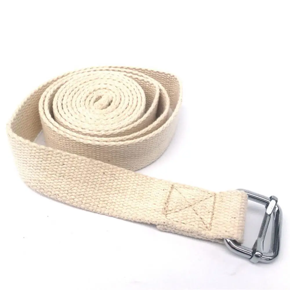 Cotton Yoga Strap Belt D-Ring Buckle Gym Bodybuilding Exercise Fitness Resistance Band Yoga Pilates Crossfit Yoga Accessories