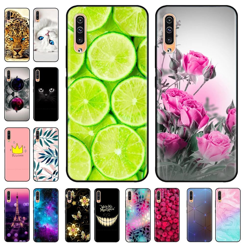 For Samsung Galaxy A50 Case TPU Soft Silicone Back Cover Cartoon Phone Case For Samsung A50S A30S A50 A30 S Bumper Fundas Shells