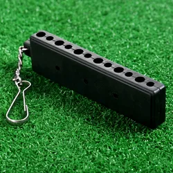 1Pc Rubber Golf Tees Holder Carrier Golf Ball Marker Keeper Container Indispensable 10*2.4cm,Can Hold 12-Tees and 3-Ball Markers