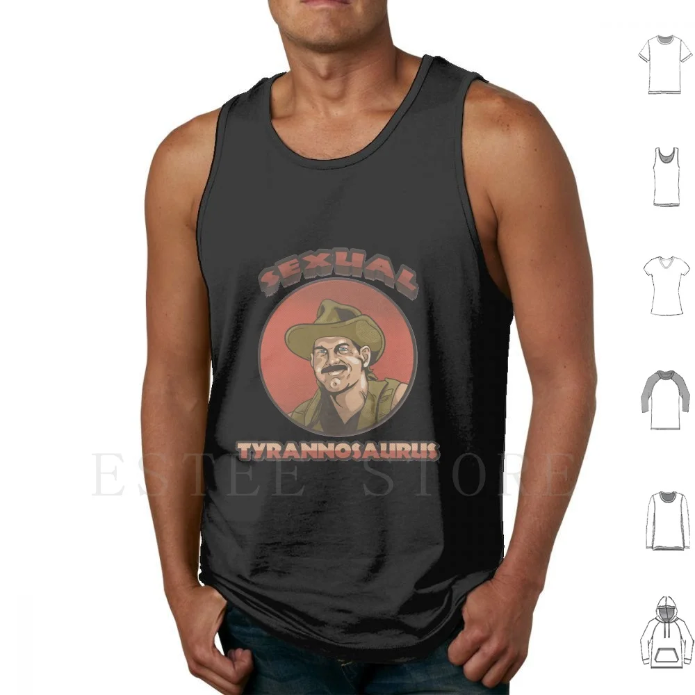 Sexual Tyrannosaurus Tank Tops Vest Sex Tyrannosaurus Dinosaur Jessi Ventura Funny Fun