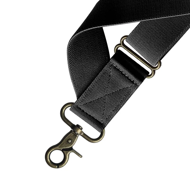 2024 Men Leather 2 Clip Elastic Braces Wedding Shirt Stay Locking Clamps Trousers Suspenders Adjustable Strap Garter Holder Belt