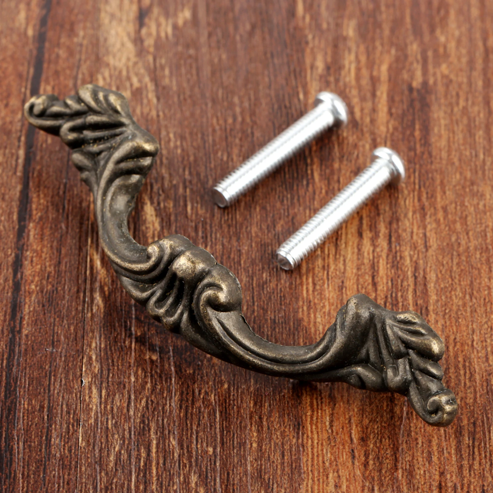 1set Retro Handle Vintage Antique Bronze Pull Europe Style 116mm/81mm Knob Cupboard Door Kitchen Cabinet Drawer Wood Jewelry Box